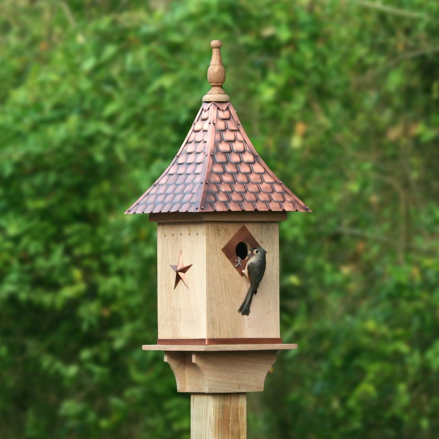 Villa Bird House with Pure Copper Roof