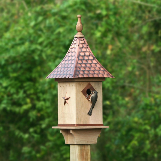 Villa Bird House with Pure Copper Roof