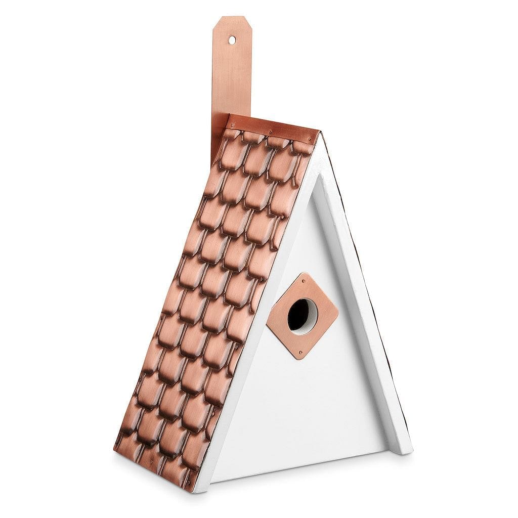 Swiss Chalet Bird House with Pure Copper Roof