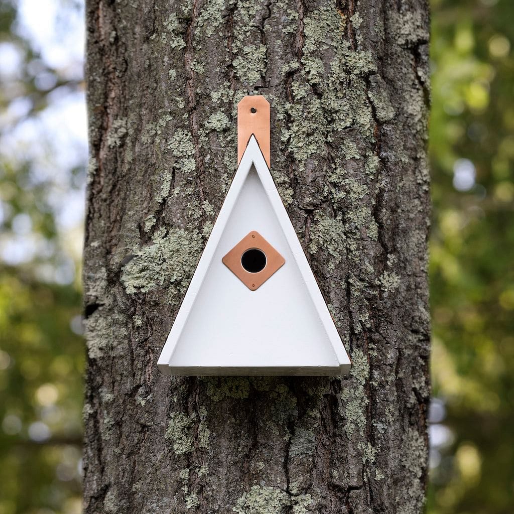 Swiss Chalet Bird House with Pure Copper Roof